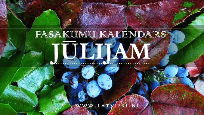 Kalendārs jūlijam