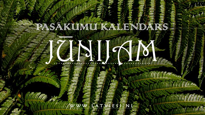 Pasākumi jūnijā