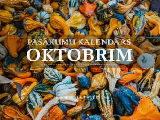 Pasākumu kalendārs oktobrim