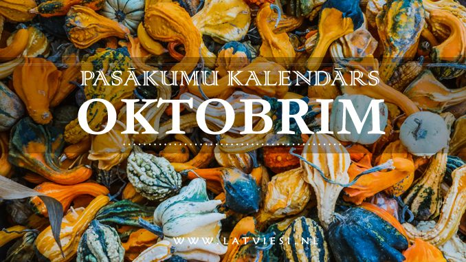 Pasākumu kalendārs oktobrim